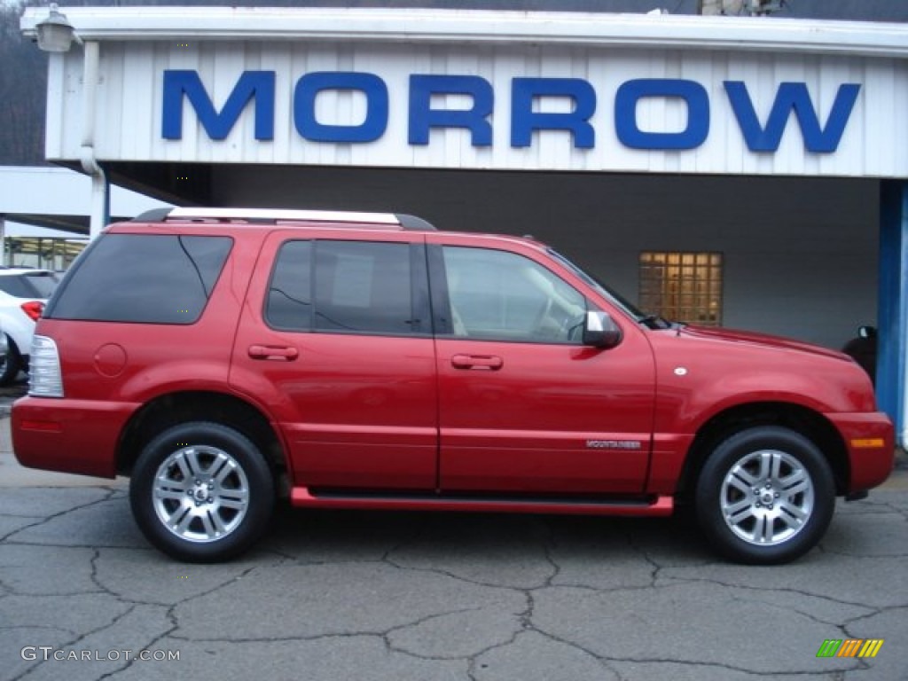 2007 Mountaineer Premier AWD - Vivid Red / Camel photo #1