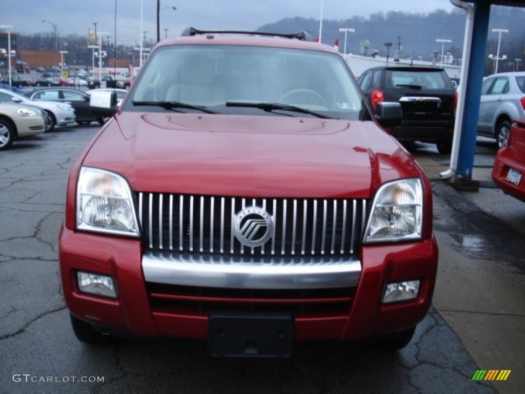 2007 Mountaineer Premier AWD - Vivid Red / Camel photo #3