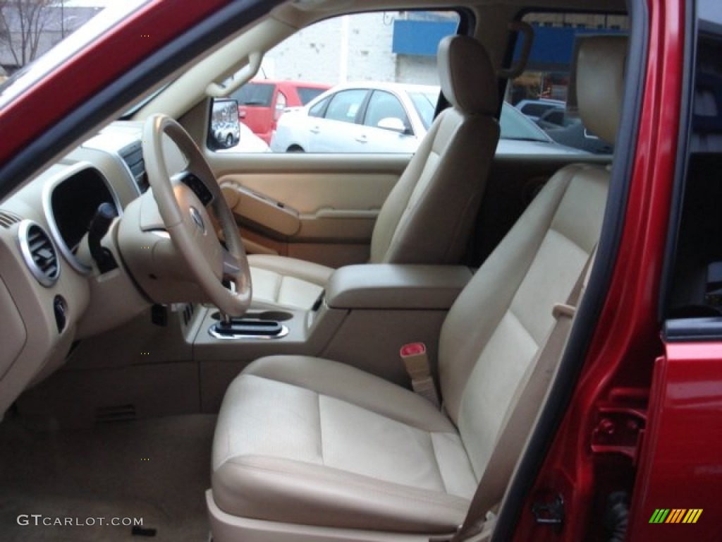 2007 Mountaineer Premier AWD - Vivid Red / Camel photo #14