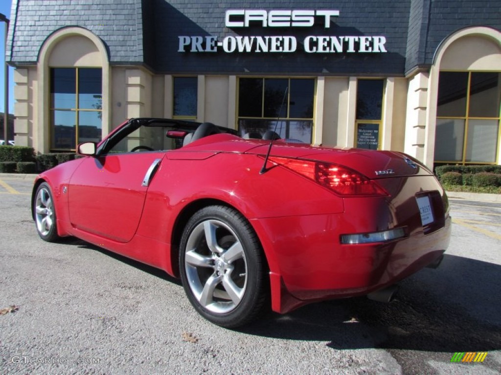 2006 350Z Touring Roadster - Redline / Charcoal Leather photo #2