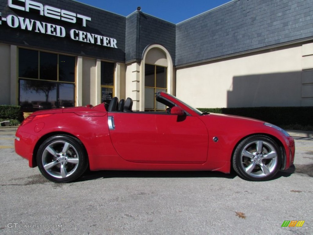 2006 350Z Touring Roadster - Redline / Charcoal Leather photo #5
