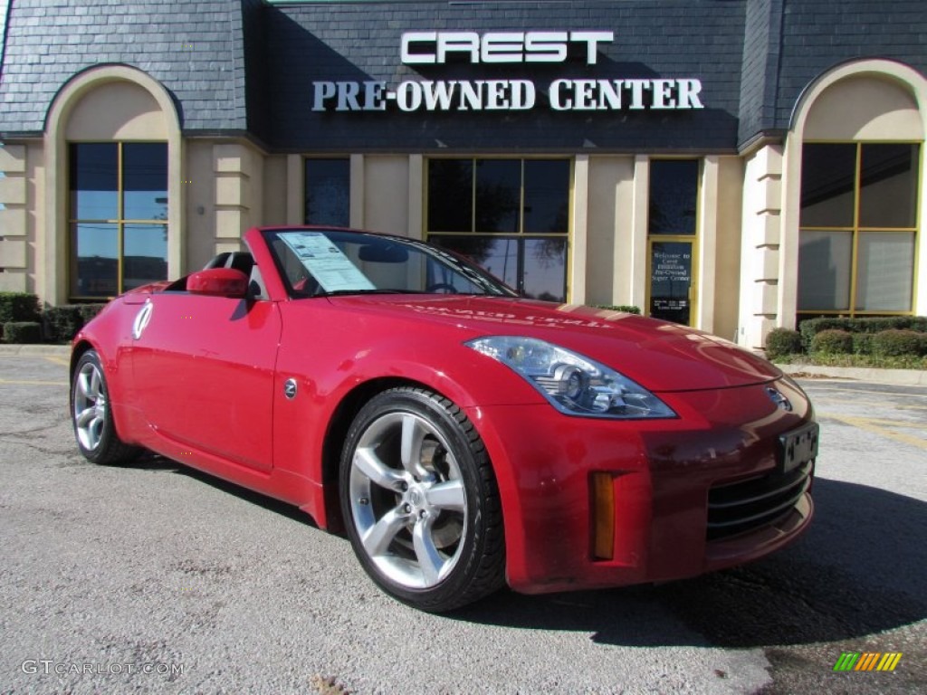 2006 350Z Touring Roadster - Redline / Charcoal Leather photo #6