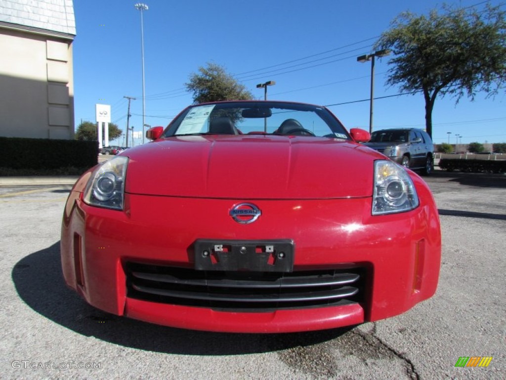 2006 350Z Touring Roadster - Redline / Charcoal Leather photo #7