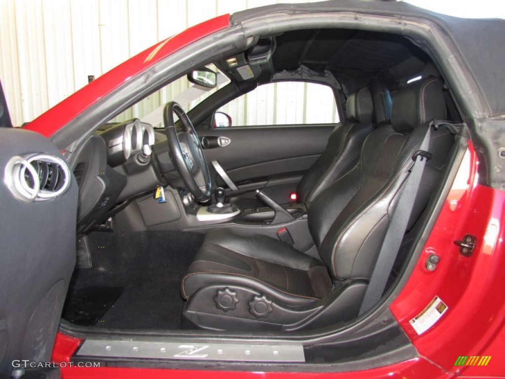 2006 350Z Touring Roadster - Redline / Charcoal Leather photo #9
