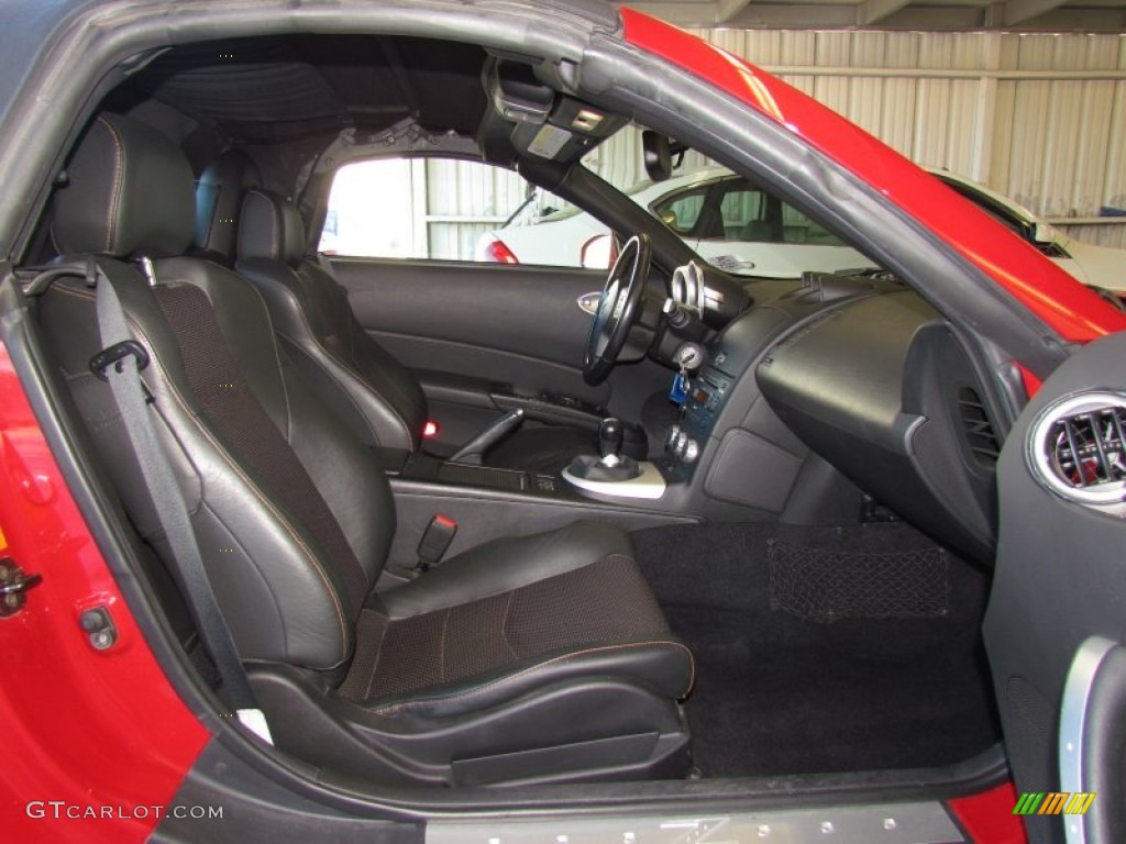 2006 350Z Touring Roadster - Redline / Charcoal Leather photo #10