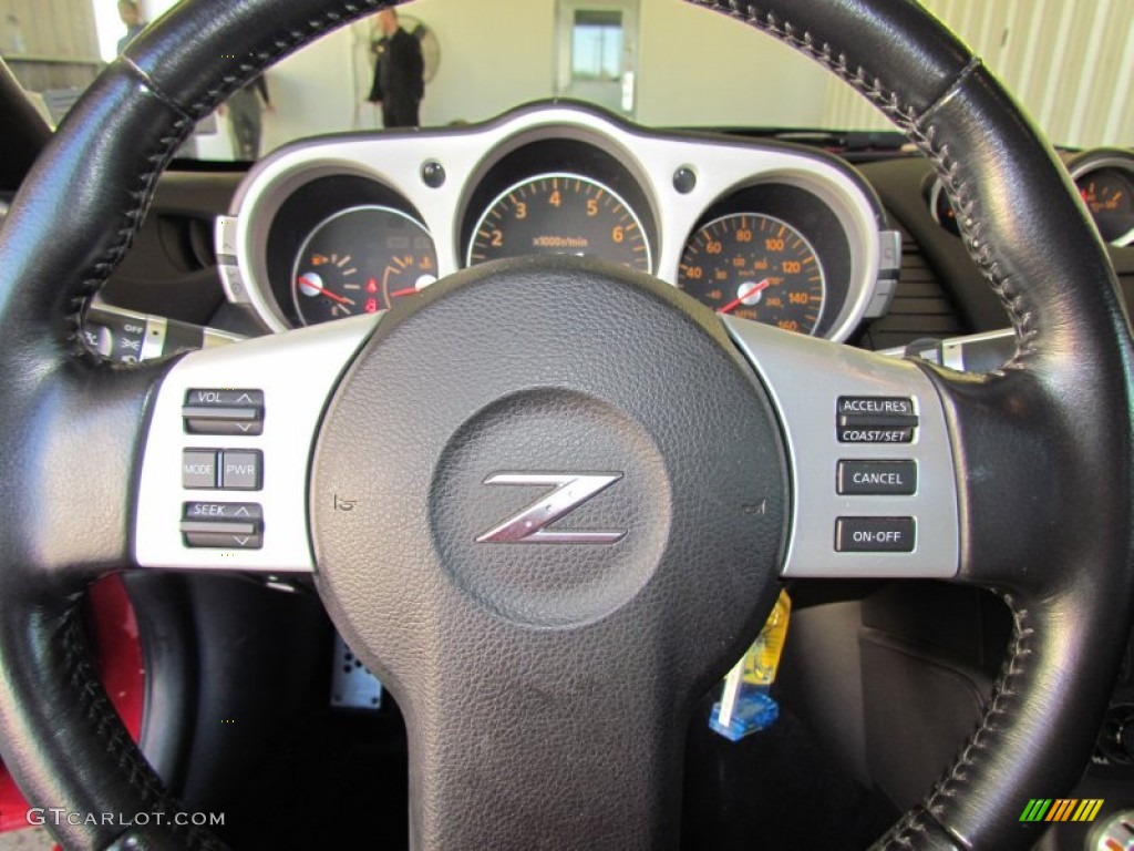 2006 350Z Touring Roadster - Redline / Charcoal Leather photo #13