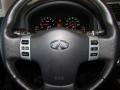 2009 Infiniti QX Charcoal Interior Steering Wheel Photo