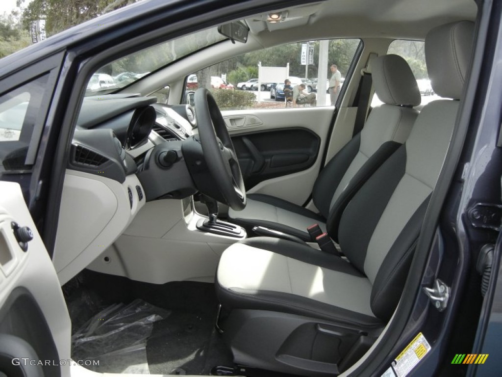 Light Stone/Charcoal Black Interior 2012 Ford Fiesta S Sedan Photo #59584257