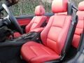 Coral Red/Black Dakota Leather 2009 BMW 3 Series 328i Convertible Interior Color