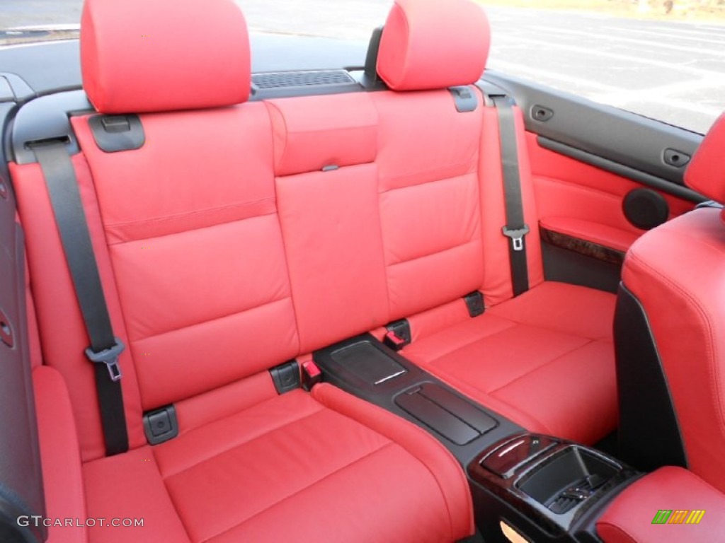 2009 3 Series 328i Convertible - Jet Black / Coral Red/Black Dakota Leather photo #25