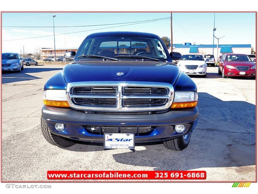 2004 Dakota Sport Quad Cab - Patriot Blue Pearl / Dark Slate Gray photo #11