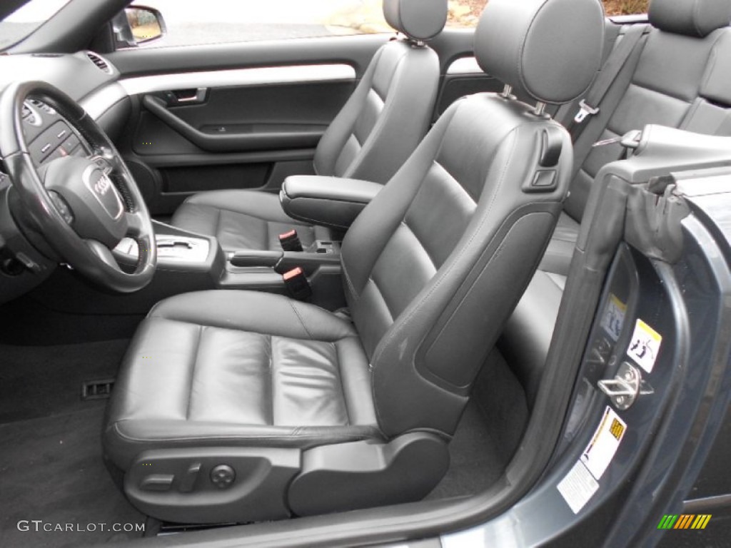 Black Interior 2008 Audi A4 2.0T quattro Cabriolet Photo #59585583
