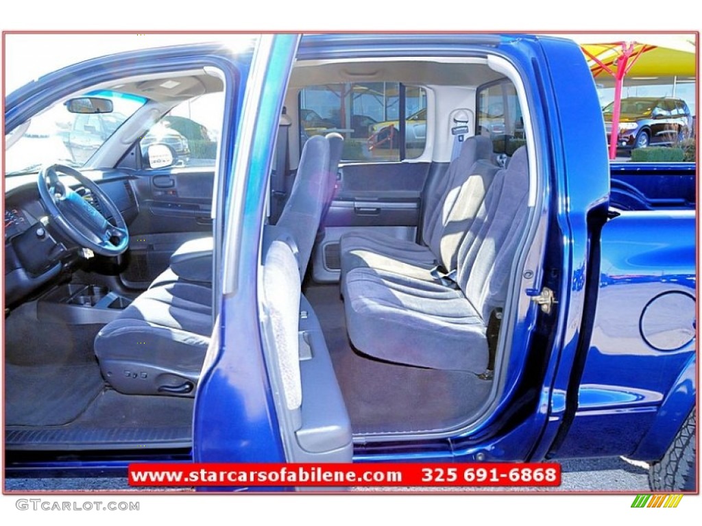 2004 Dakota Sport Quad Cab - Patriot Blue Pearl / Dark Slate Gray photo #17