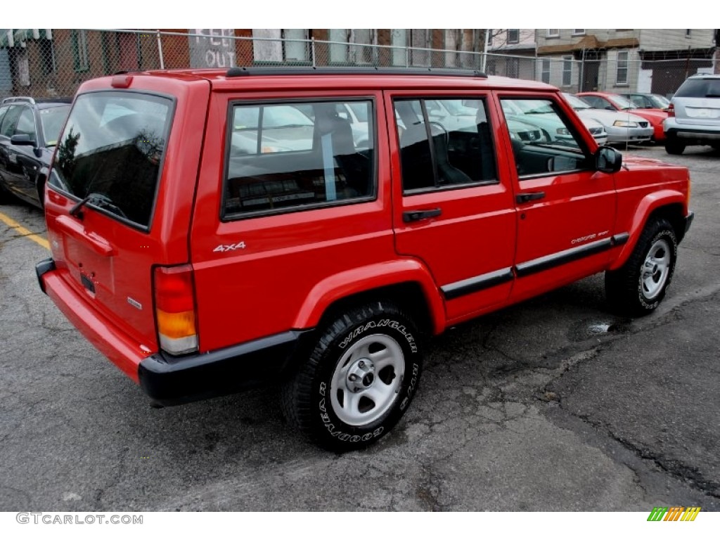 Flame Red 2001 Jeep Cherokee Sport 4x4 Exterior Photo #59585959