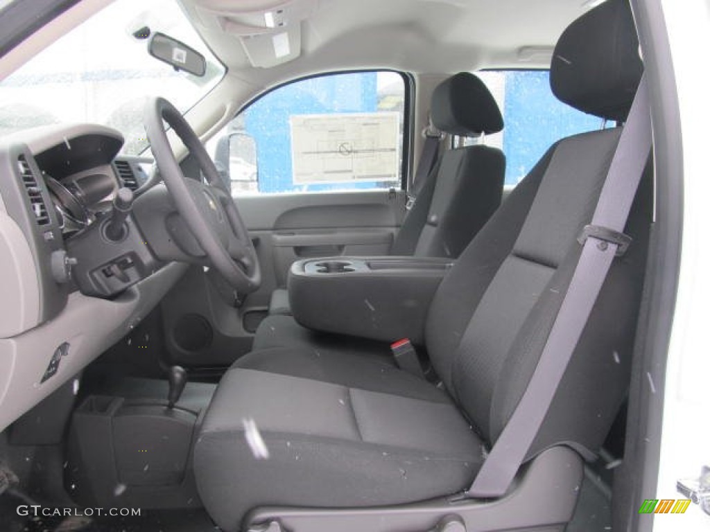 Dark Titanium Interior 2012 Chevrolet Silverado 3500HD WT Crew Cab 4x4 Chassis Photo #59586132