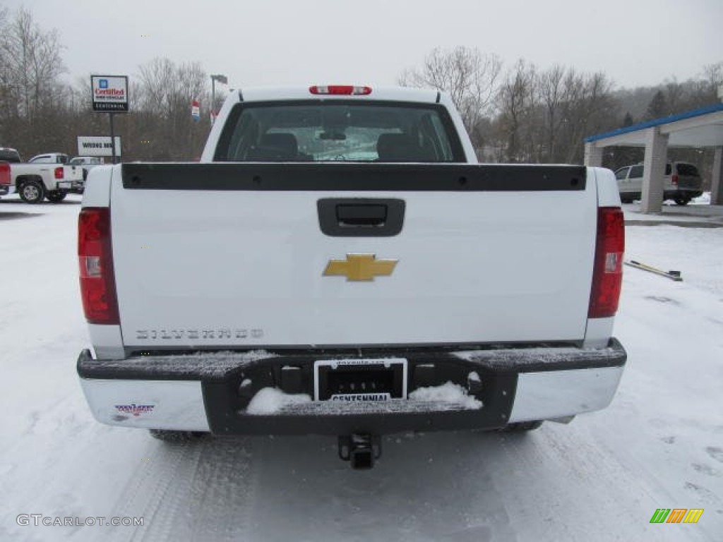 2012 Silverado 1500 Work Truck Crew Cab 4x4 - Summit White / Dark Titanium photo #3