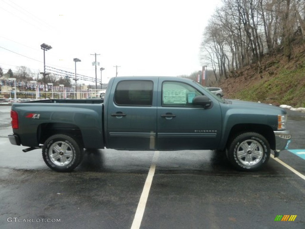 2012 Silverado 1500 LT Crew Cab 4x4 - Blue Granite Metallic / Ebony photo #5
