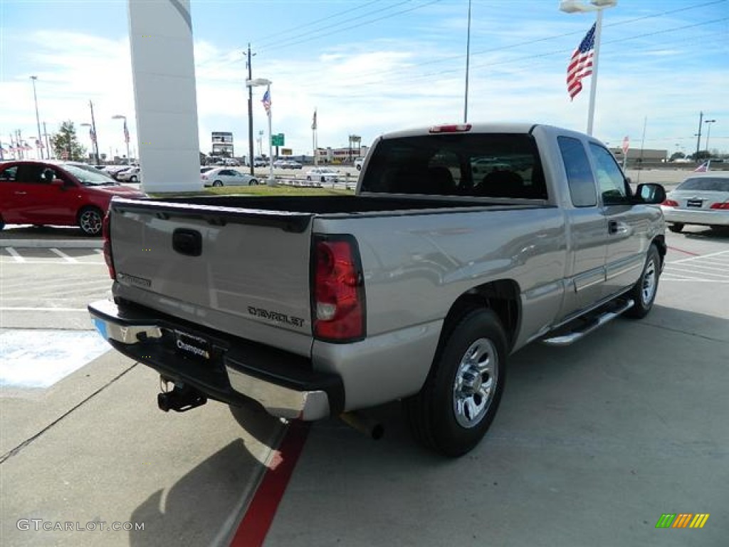 2005 Silverado 1500 LS Extended Cab - Silver Birch Metallic / Dark Charcoal photo #3