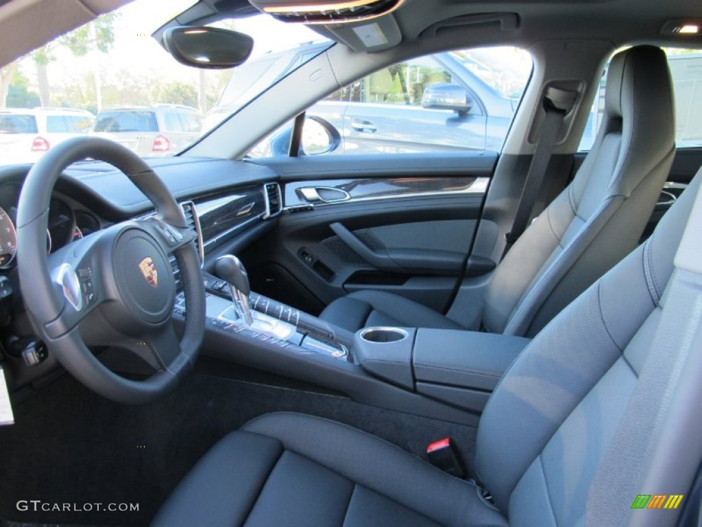 Black Interior 2012 Porsche Panamera S Hybrid Photo #59588718