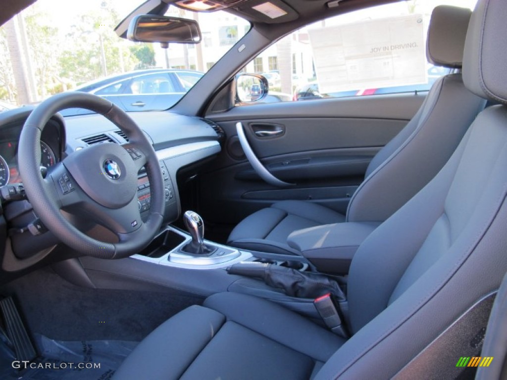 Black Interior 2012 BMW 1 Series 135i Coupe Photo #59589249