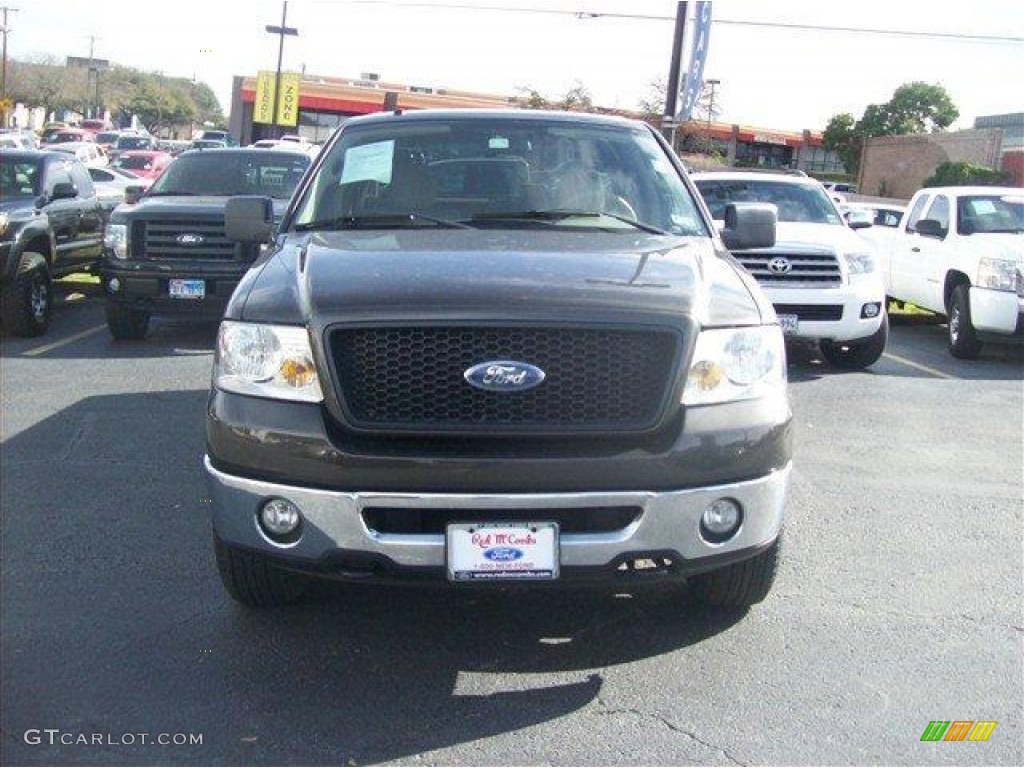 2006 F150 XLT SuperCrew 4x4 - Dark Stone Metallic / Tan photo #15