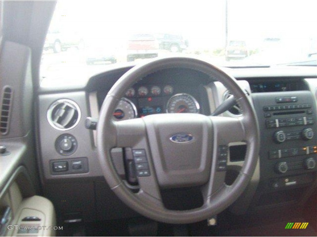 2010 F150 XLT SuperCrew - Dark Blue Pearl Metallic / Medium Stone photo #8
