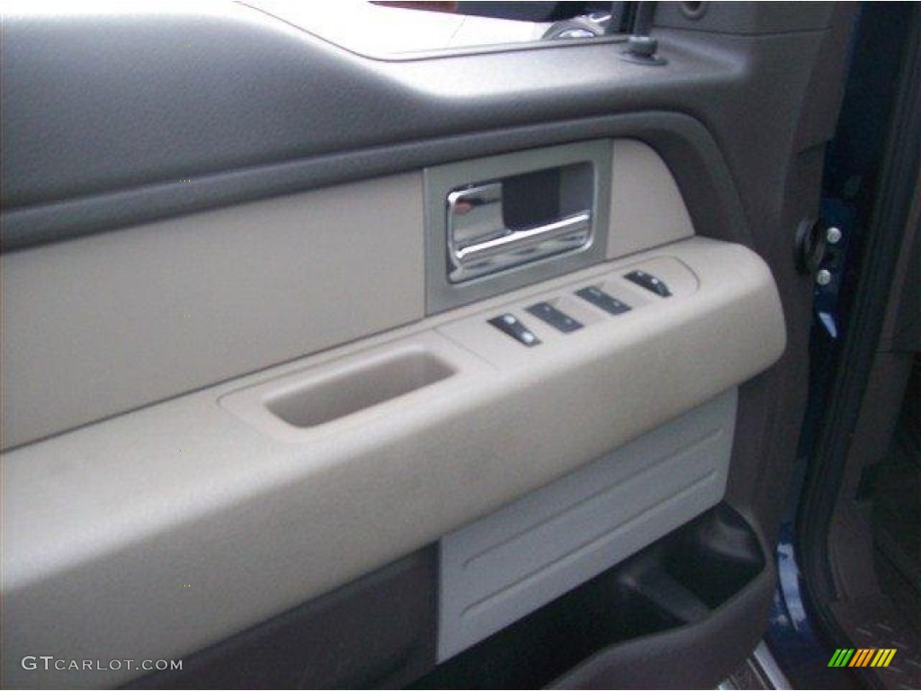 2010 F150 XLT SuperCrew - Dark Blue Pearl Metallic / Medium Stone photo #9