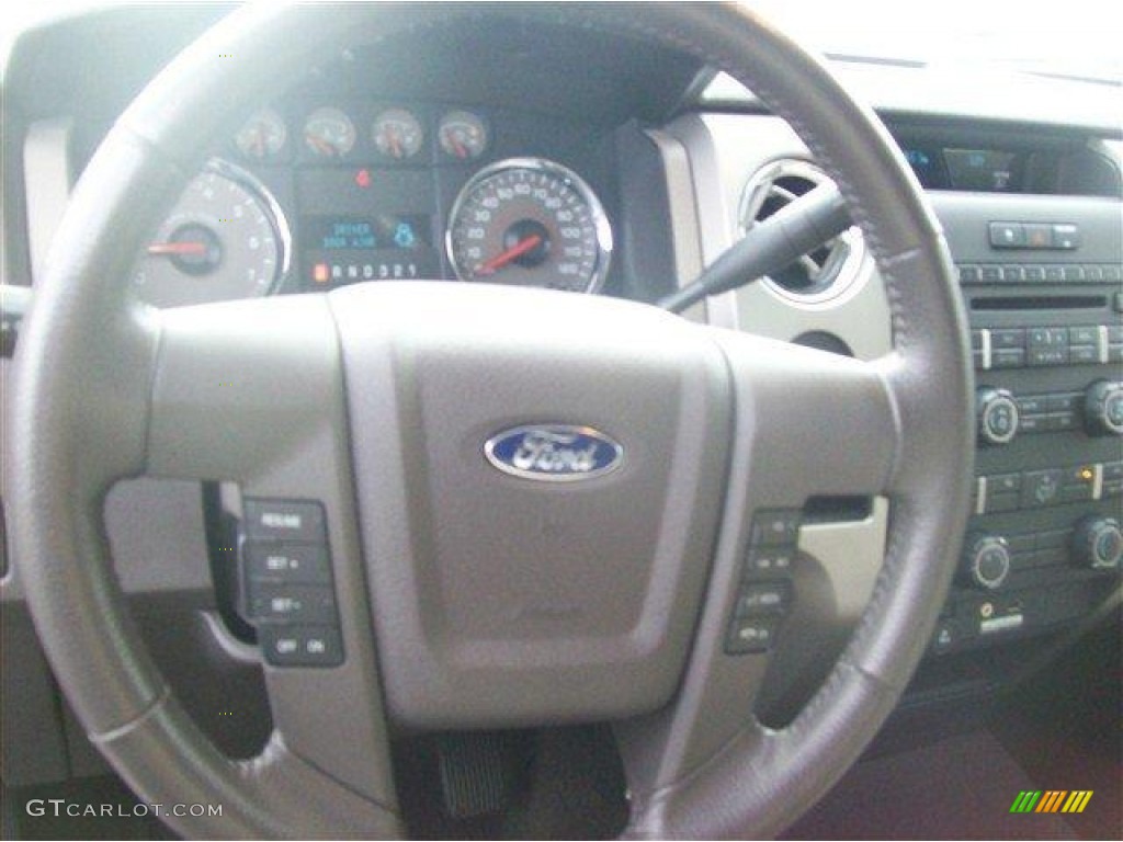 2010 F150 XLT SuperCrew - Dark Blue Pearl Metallic / Medium Stone photo #13