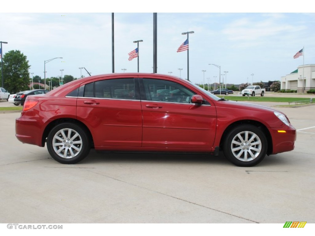 Inferno Red Crystal Pearl 2010 Chrysler Sebring Limited Sedan Exterior Photo #59590362