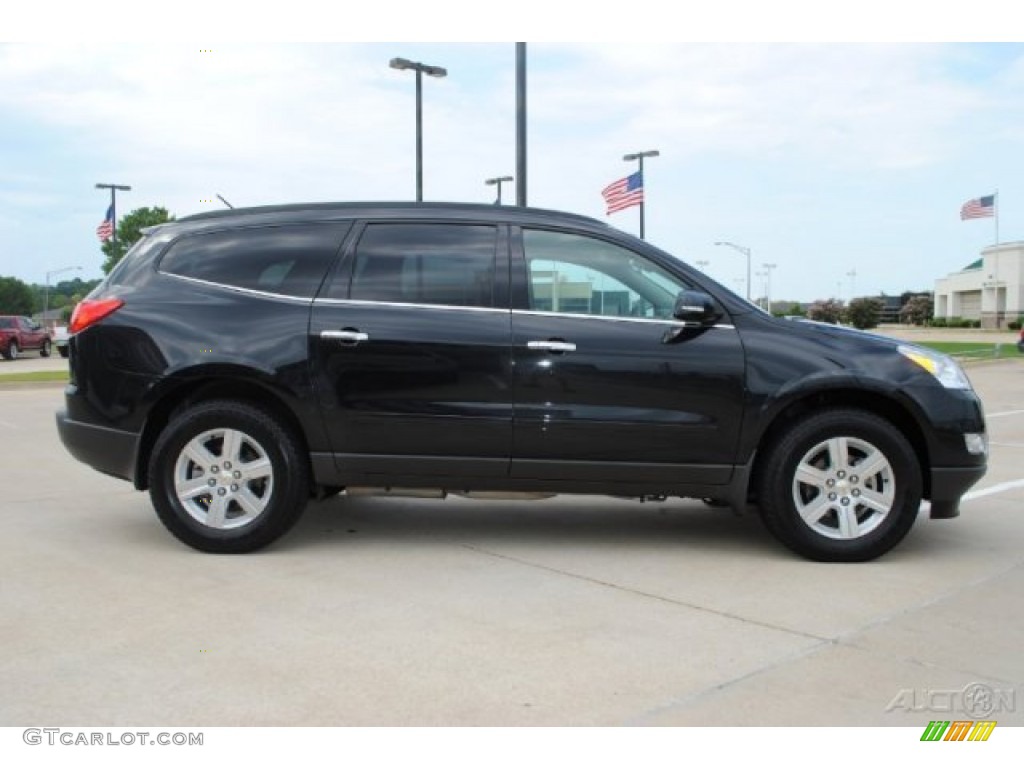 2011 Traverse LT AWD - Black Granite Metallic / Dark Gray/Light Gray photo #4