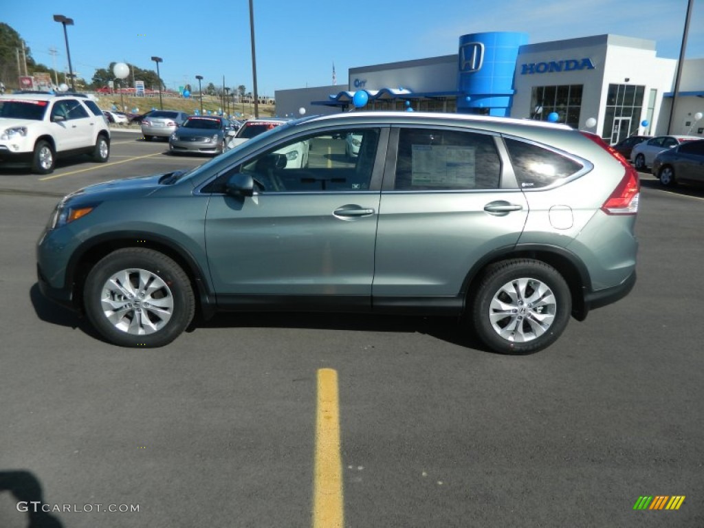 2012 CR-V EX-L - Opal Sage Metallic / Black photo #2