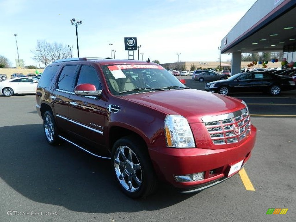 2008 Escalade  - Sonoma Red / Cocoa/Light Cashmere photo #1