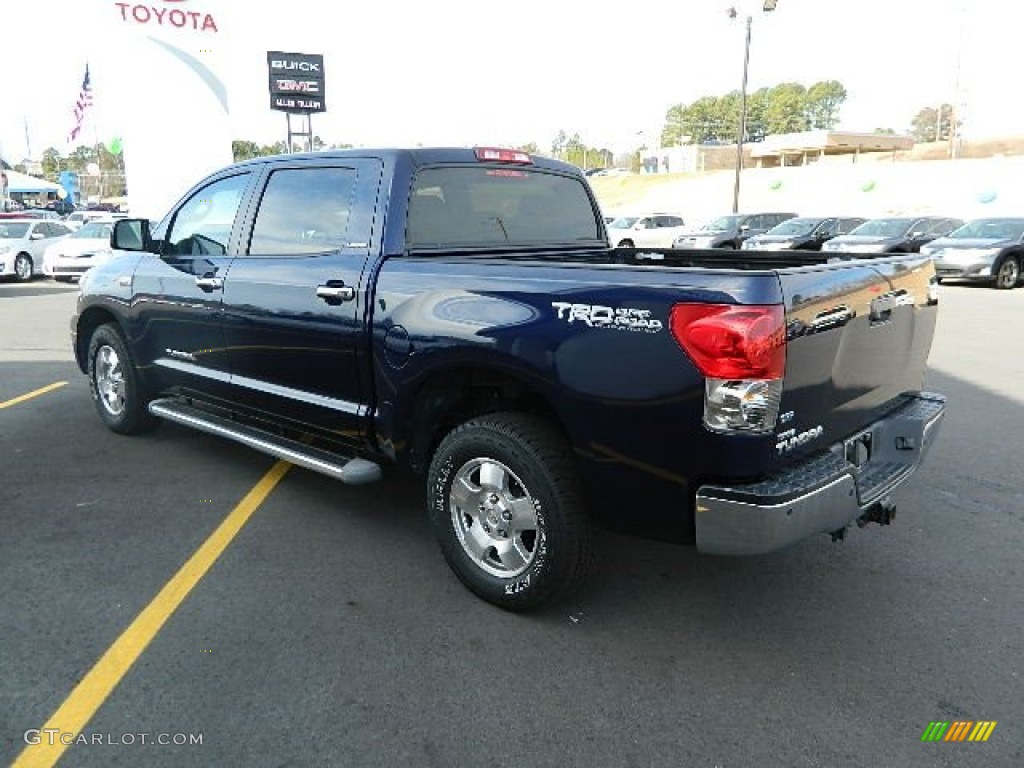 2007 Tundra Limited CrewMax - Nautical Blue Metallic / Red Rock photo #2