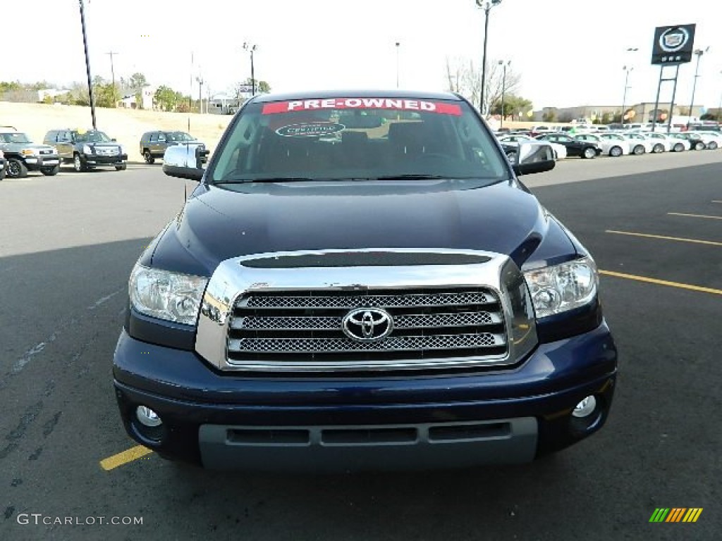 2007 Tundra Limited CrewMax - Nautical Blue Metallic / Red Rock photo #4
