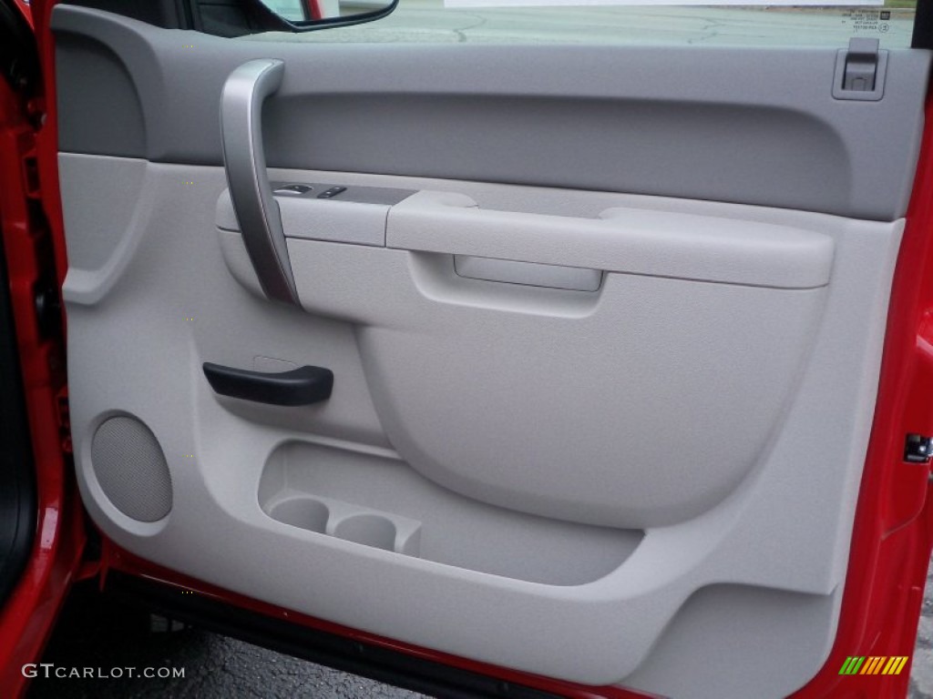 2012 Chevrolet Silverado 3500HD WT Regular Cab 4x4 Chassis Dark Titanium Door Panel Photo #59592114