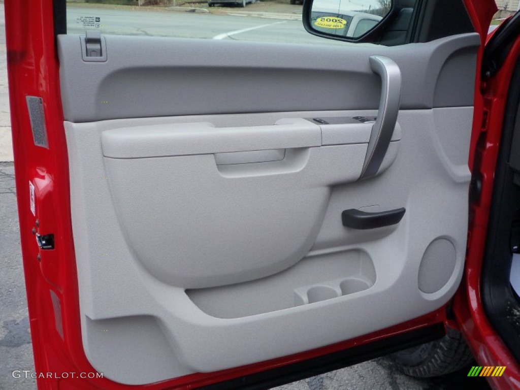 2012 Chevrolet Silverado 3500HD WT Regular Cab 4x4 Chassis Dark Titanium Door Panel Photo #59592141