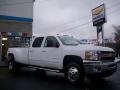 Summit White - Silverado 3500HD LTZ Crew Cab 4x4 Dually Photo No. 3