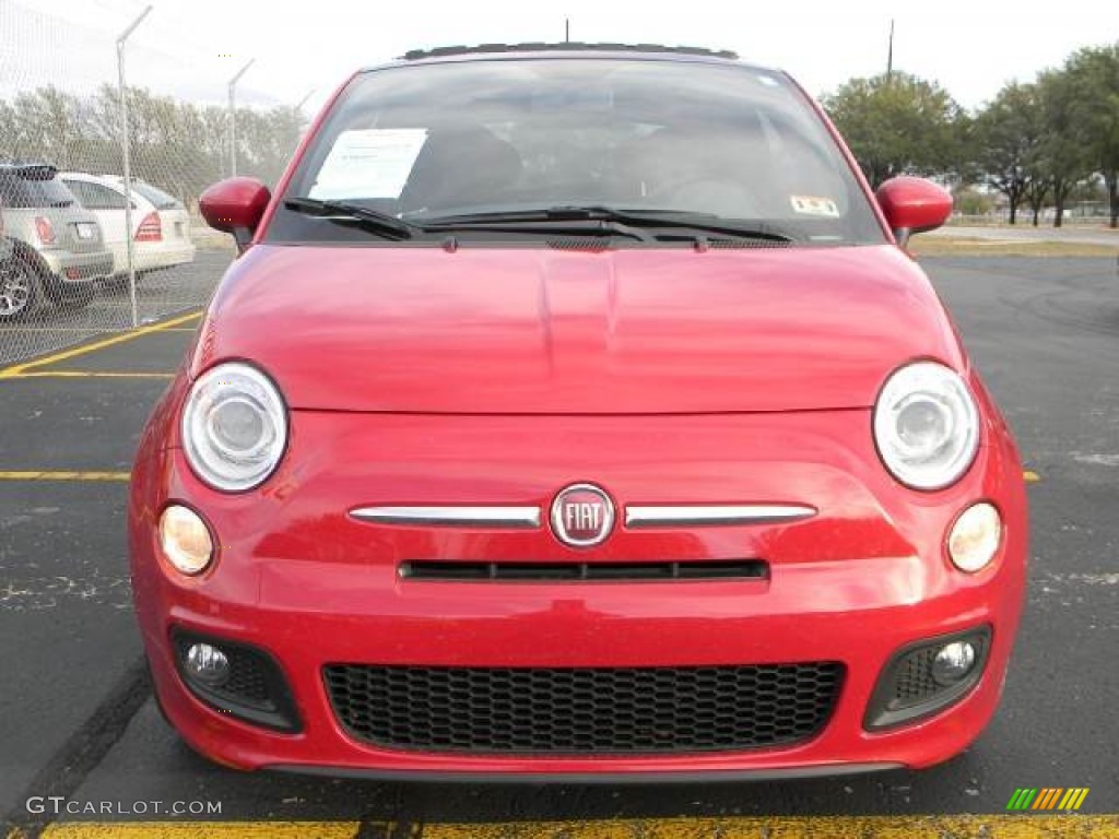 Rosso Brillante (Red) 2012 Fiat 500 Sport Exterior Photo #59592853