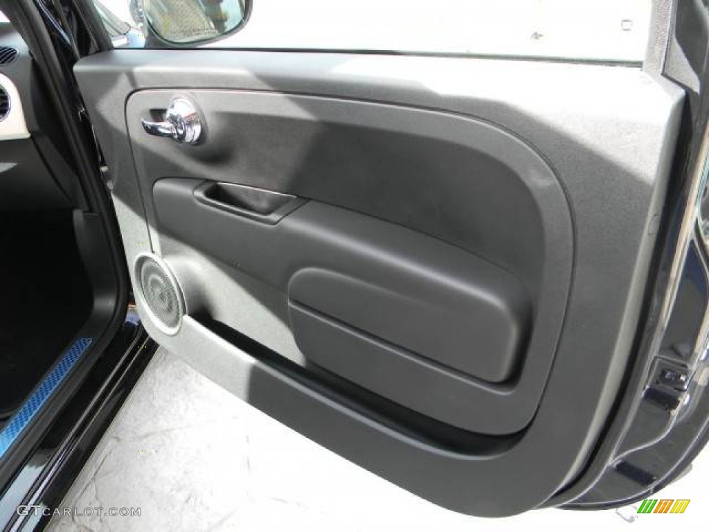 2012 Fiat 500 Gucci 500 by Gucci Nero (Black) Door Panel Photo #59593574