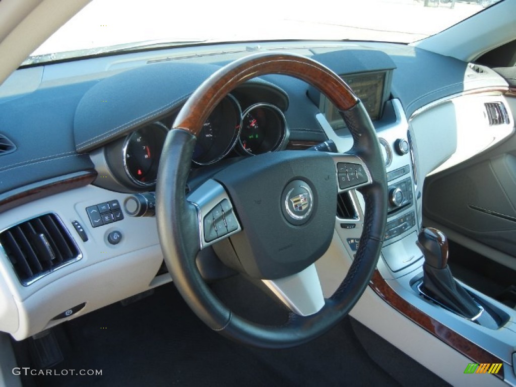 2011 Cadillac CTS 3.0 Sedan Light Titanium/Ebony Steering Wheel Photo #59593785