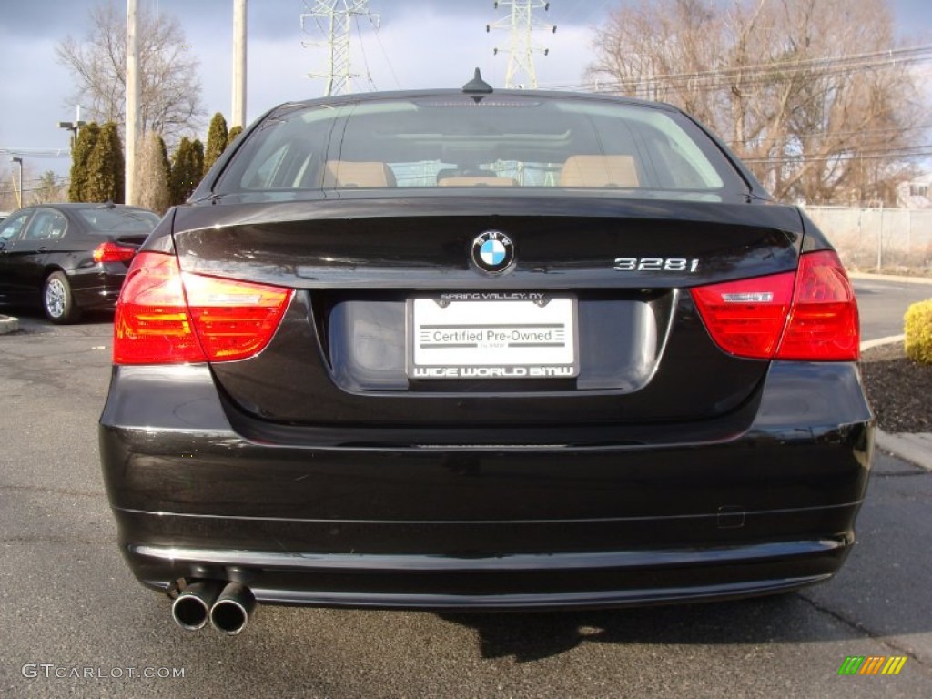 2009 3 Series 328xi Sedan - Black Sapphire Metallic / Saddle Brown Dakota Leather photo #5