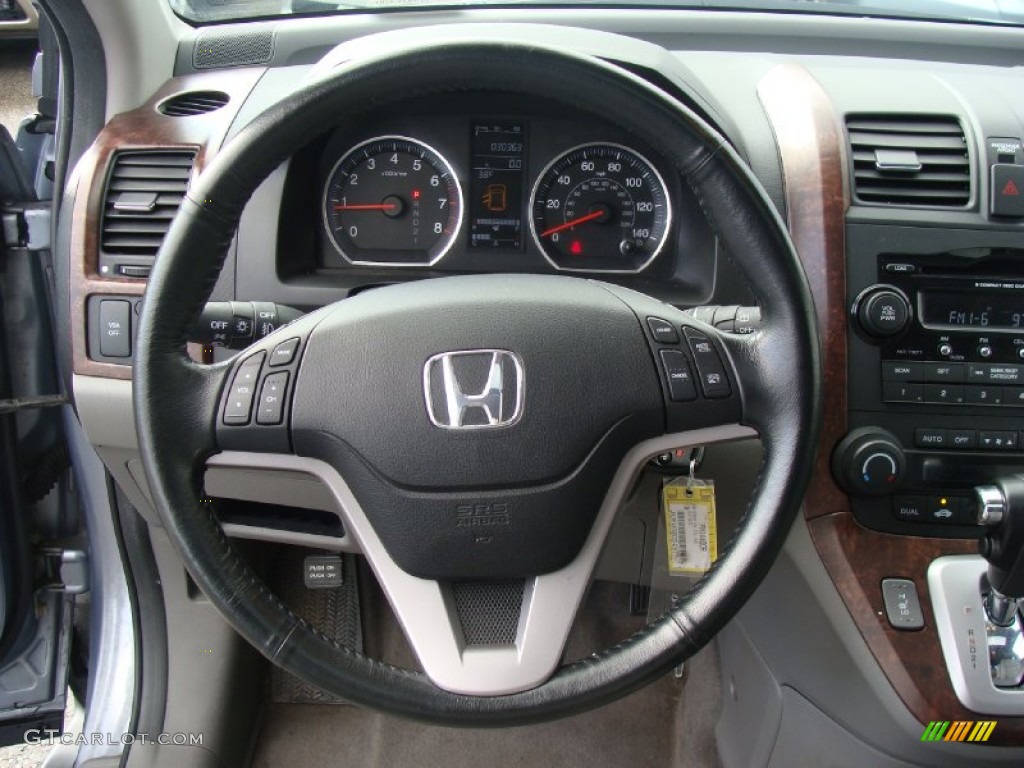 2008 Honda CR-V EX-L 4WD Ivory Steering Wheel Photo #59594572
