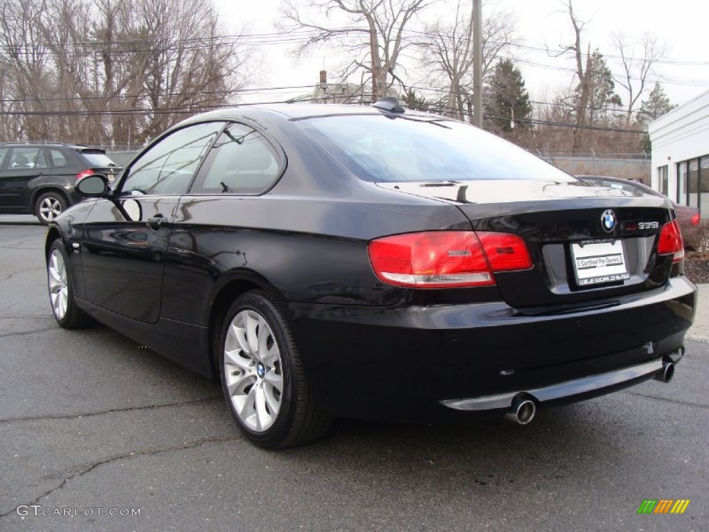 2009 3 Series 335xi Coupe - Jet Black / Black photo #6