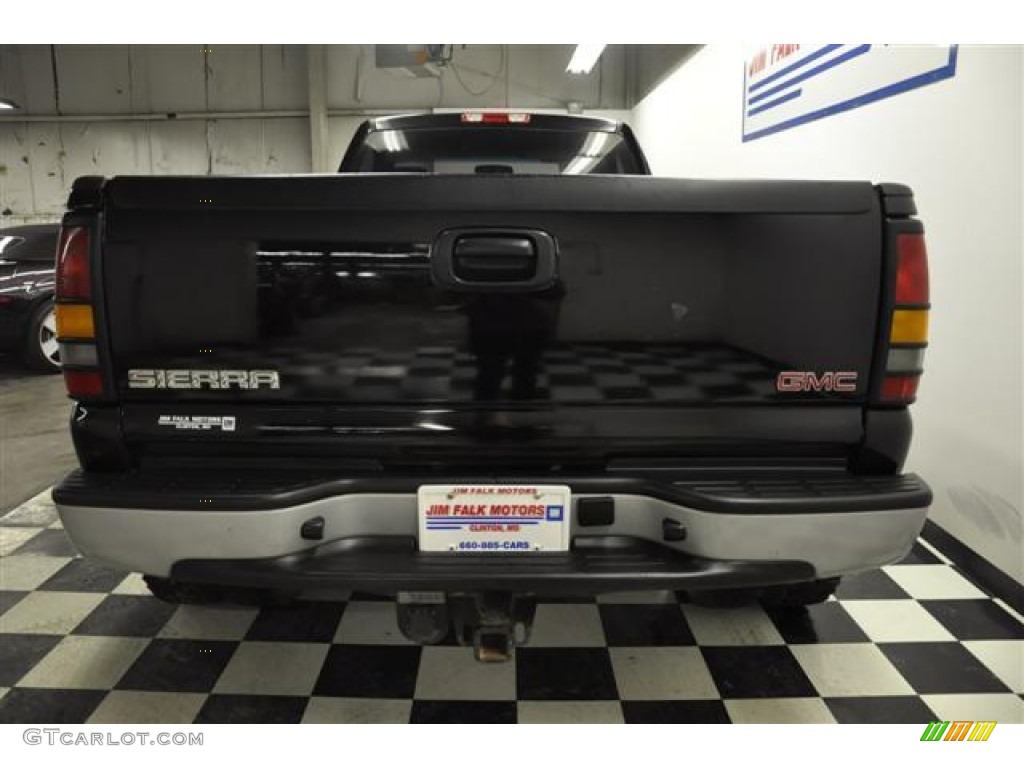 2003 Sierra 3500 Regular Cab 4x4 Dually - Onyx Black / Dark Pewter photo #5