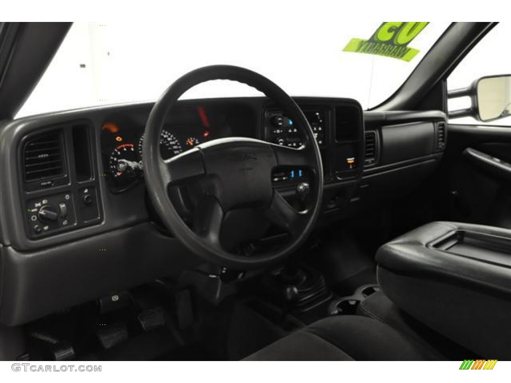 2003 Sierra 3500 Regular Cab 4x4 Dually - Onyx Black / Dark Pewter photo #12