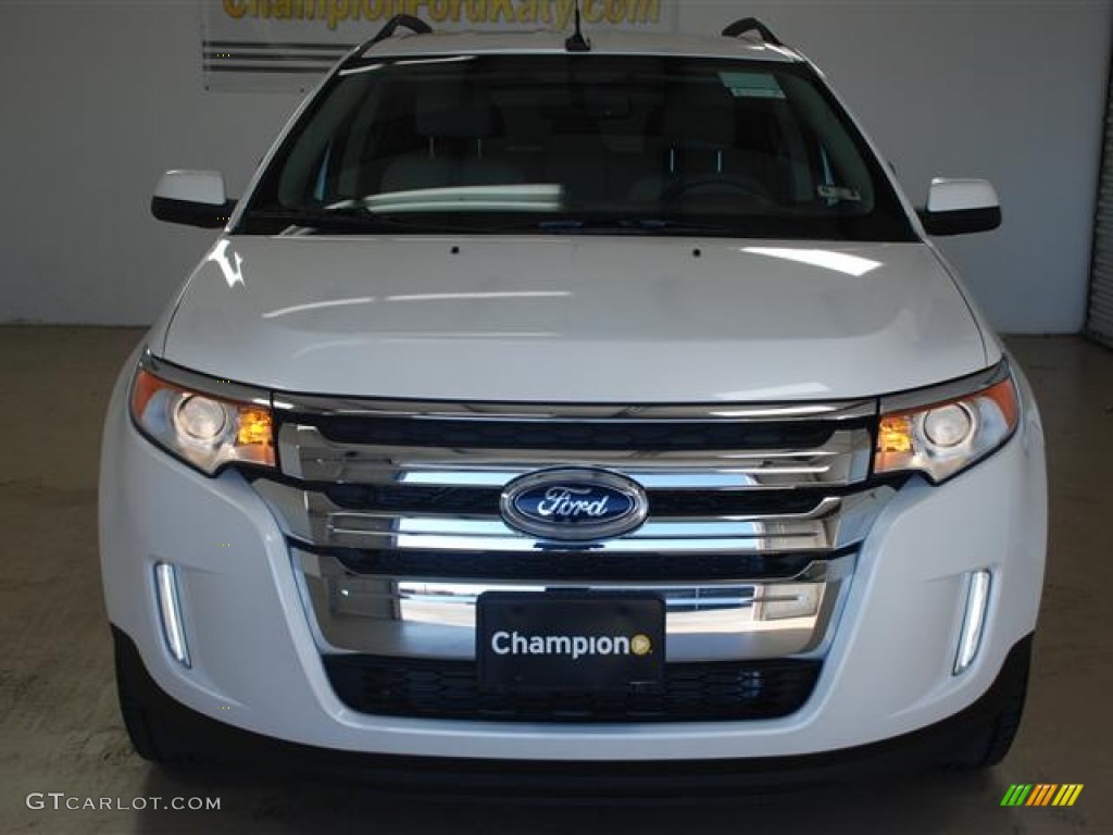 2012 Edge SEL - White Platinum Metallic Tri-Coat / Medium Light Stone photo #2