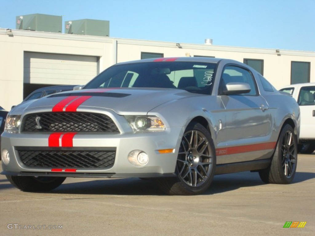 Ingot Silver Metallic 2012 Ford Mustang Shelby GT500 SVT Performance Package Coupe Exterior Photo #59595885
