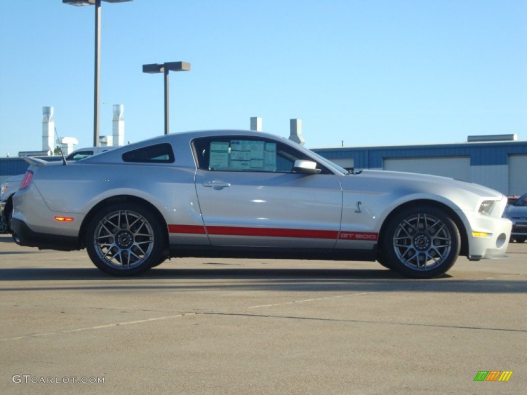 Ingot Silver Metallic 2012 Ford Mustang Shelby GT500 SVT Performance Package Coupe Exterior Photo #59595939