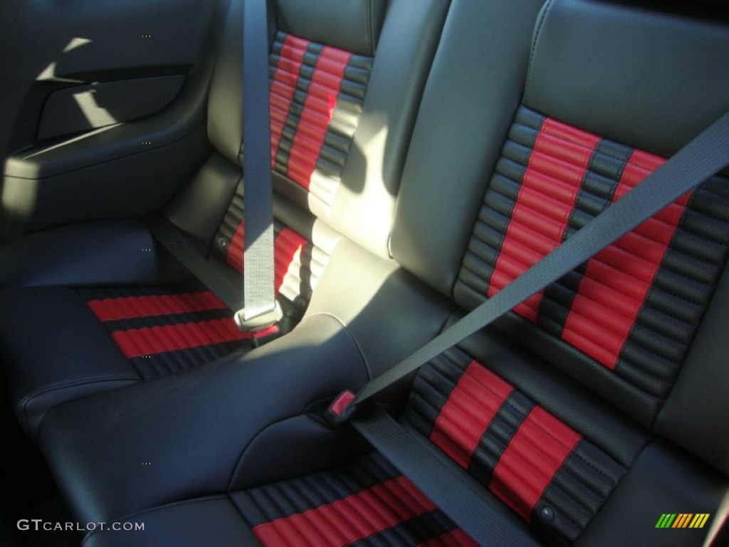 Charcoal Black/Red Recaro Sport Seats Interior 2012 Ford Mustang Shelby GT500 SVT Performance Package Coupe Photo #59596167