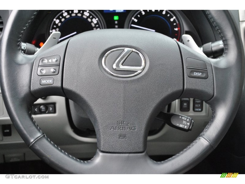 2008 Lexus IS 250 AWD Sterling Gray Steering Wheel Photo #59596977